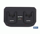CARGADOR BATERIAS DOBLE CARGA RAPIDA 2X3,5A - 18V