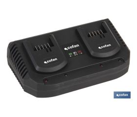CARGADOR BATERIAS DOBLE CARGA RAPIDA 2X3,5A - 18V