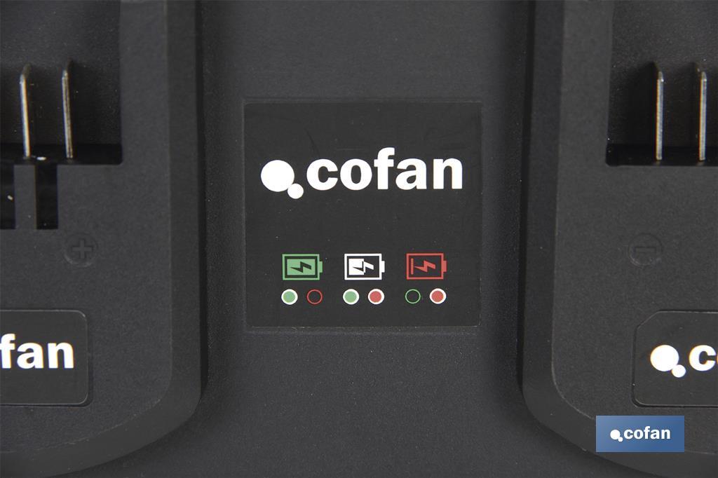 CARGADOR BATERIAS DOBLE CARGA RAPIDA 2X3,5A - 18V