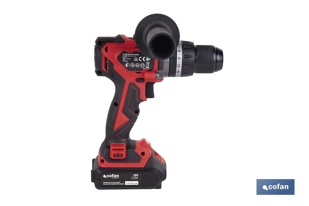 TALADRO PERCUTOR A BATERÍA Li-ion 20 V 2000 RPM 80 Nm