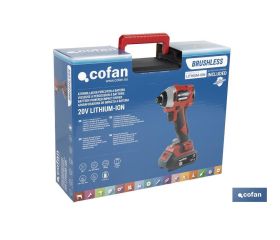 ATORNILLADOR PERCUTOR A BATERÍA Li-ion 20 V 3600 RPM