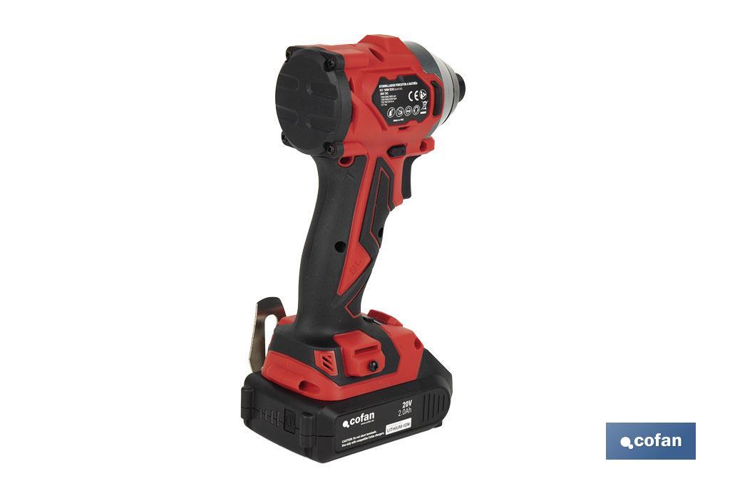 ATORNILLADOR PERCUTOR A BATERÍA Li-ion 20 V 3600 RPM