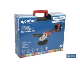 AMOLADORA A BATERÍA Li-ion 20 V 10.000 RPM - 115/125 MM