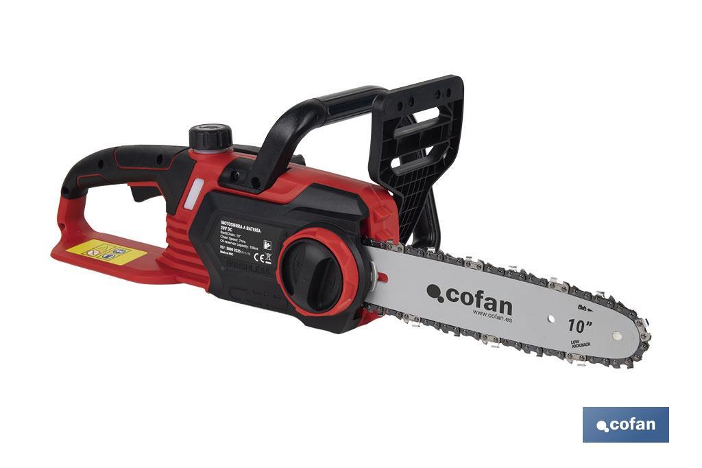 MOTOSIERRA A BATERÍA Li-ion 20 V 3000 RPM MINI ESPADA 10