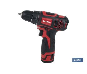 Taladro atornillador a batería | 19+ 1 posiciones de apriete | Batería Li-ion 12 V 2.0 Ah | Dos velocidades | Maletín incluido