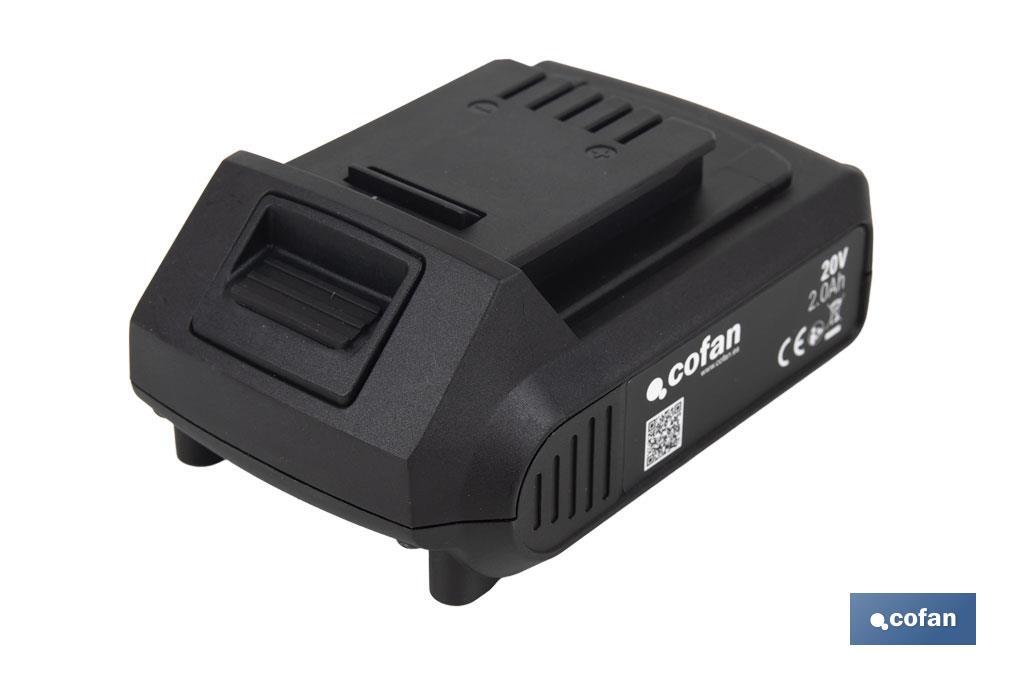 BATERÍA RECARGABLE Li-ion 20 V 2.0Ah