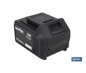 Batería de litio Li-ion de 20 V y 4.0 Ah | Adecuada para herramientas eléctricas Cofan | Protección electrónica integral