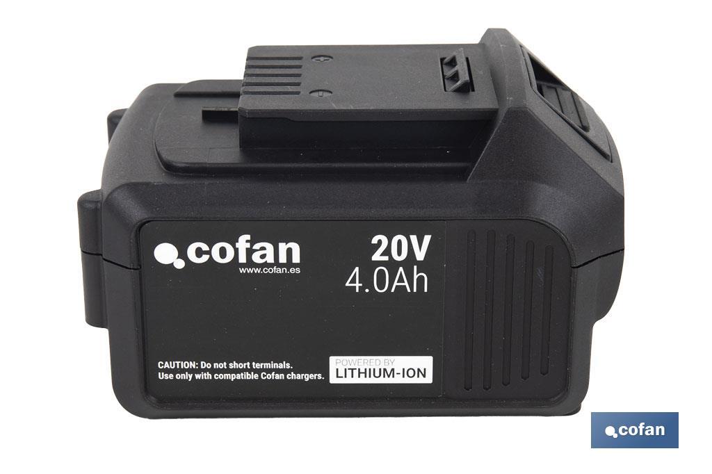 BATERÍA RECARGABLE Li-ion 20 V 4.0Ah