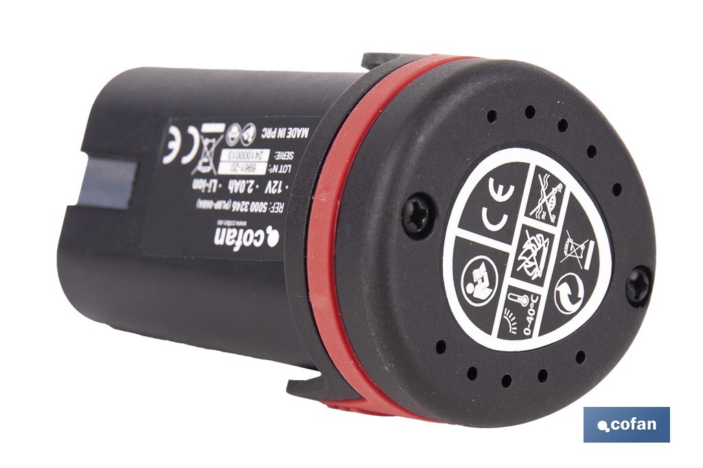 BATERÍA RECARGABLE Li-ion 12 V 2.0Ah PARA 50003236