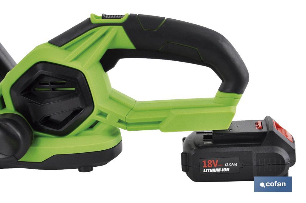 CORTASETOS ELÉCTRICO A BATERÍA Li-ion 18V 1.100 RPM