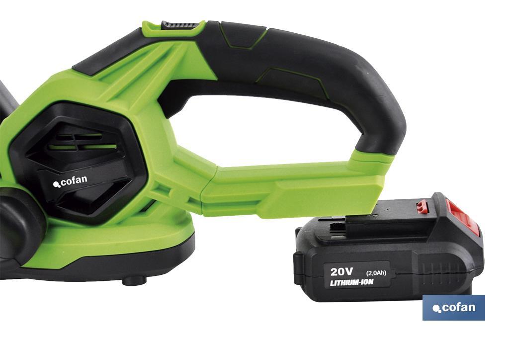 SOPLADORA ELÉCTRICA A BATERÍA Li-ion 20 V 12.000 RPM