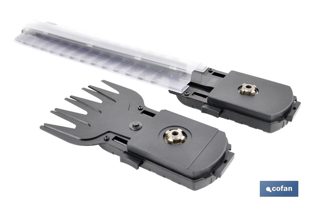 KIT CORTASETOS DE MANO EXTENSIÓN Y RUEDAS A BATERIA LI-ION 18V 1200 RPM