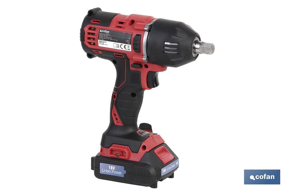 PISTOLA IMPACTO 1/2 BATERÍA 20 V 400 Nm