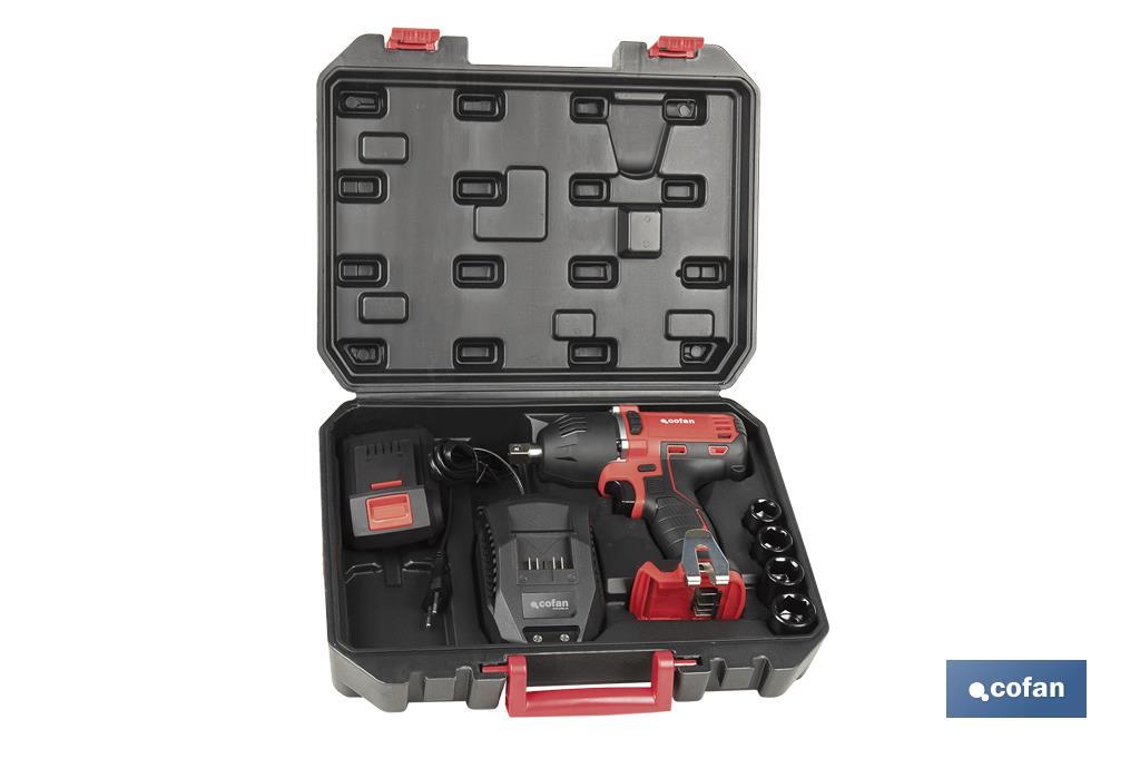 PISTOLA IMPACTO 1/2 BATERÍA 20 V 400 Nm