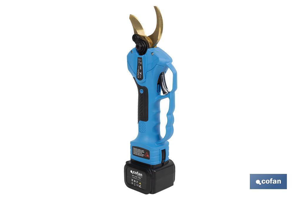 TIJERAS DE PODAR ELÉCTRICAS CON BATERÍAS Ø40 MM Li-ion 25V 2Ah