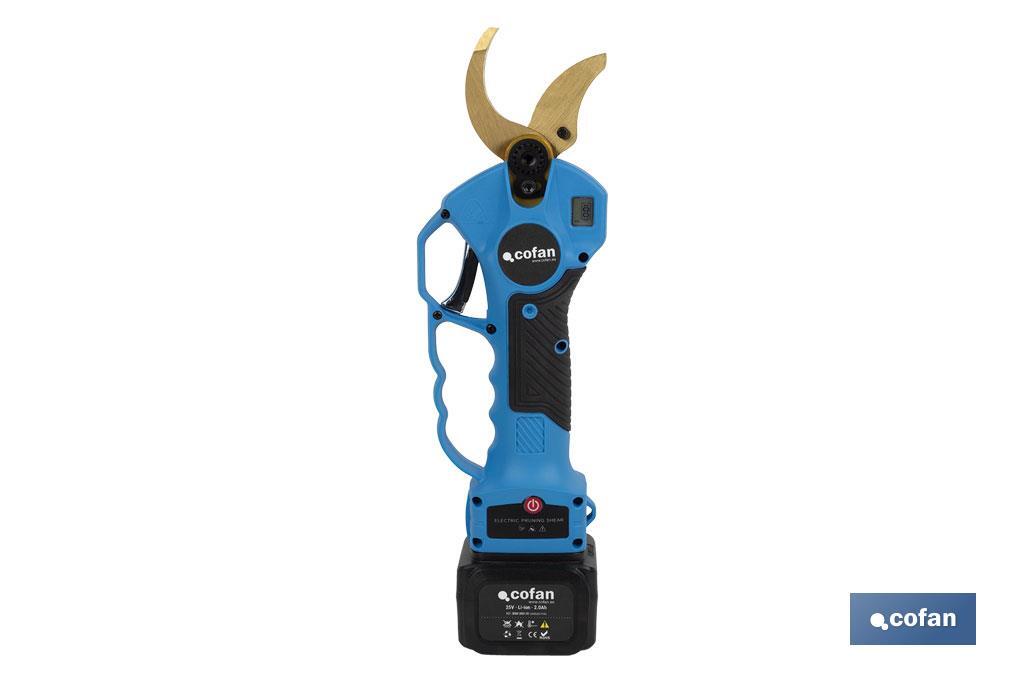 CONJUNTO TIJERAS DE PODAR A BATERÍA + PÉRTIGA EXTENSIBLE 130 CM