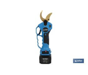 CONJUNTO TIJERAS DE PODAR A BATERÍA + PÉRTIGA EXTENSIBLE 130 CM