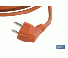 PROLONGADOR BIPOLAR CON T/T LATERAL 16A250V CABLE 10M NARANJA