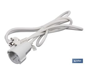 Prolongador de cable eléctrico | Varias medidas de cable (3 x 1,5 mm) | Base Bipolar