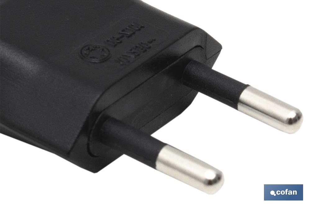 CLAVIJA BIPOLAR NEGRO (10A-250V)