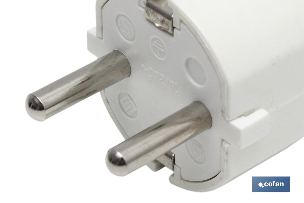 CLAVIJA BIPOLAR BLANCA (16A-250V)