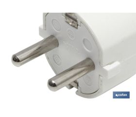 CLAVIJA BIPOLAR BLANCA (16A-250V)