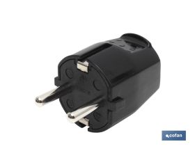 CLAVIJA BIPOLAR NEGRO (16A-250V)