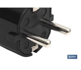 CLAVIJA BIPOLAR NEGRO (16A-250V)
