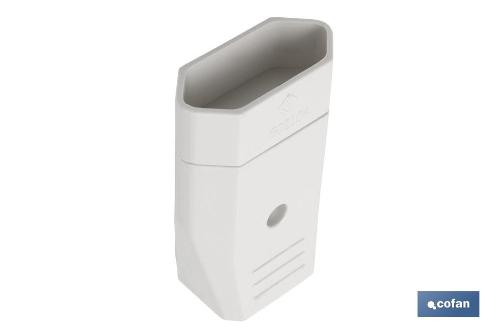 BASE ENCHUFE BIPOLAR AEREA BLANCA (10A-250V)