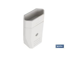 BASE ENCHUFE BIPOLAR AEREA BLANCA (10A-250V)