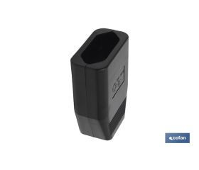 BASE ENCHUFE BIPOLAR AEREA NEGRA (10A-250V)