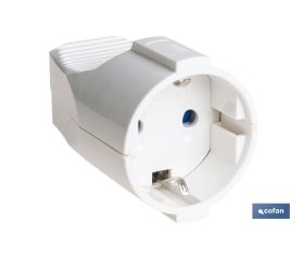 Base móvil enchufe bipolar | Color blanco | 16 A - 250 V