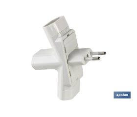 ADAPTADOR MULTIVIA 3 VIAS (10A-250V)