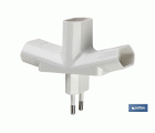 ADAPTADOR MULTIVIA 3 VIAS (10A-250V)