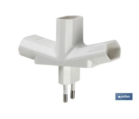 ADAPTADOR MULTIVIA 3 VIAS (10A-250V)