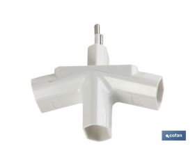 ADAPTADOR MULTIVIA 3 VIAS (10A-250V)