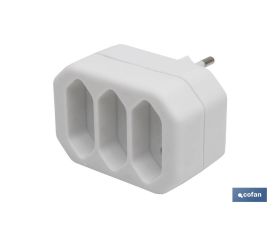 ADAPTADOR 3 VIAS FRONTALES (10A)