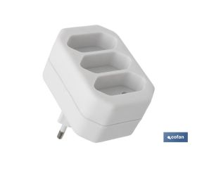 ADAPTADOR 3 VIAS FRONTALES (10A)