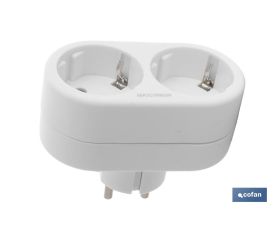 ADAPTADOR 2 VIAS FRONTAL SCHUKO (3.500W)