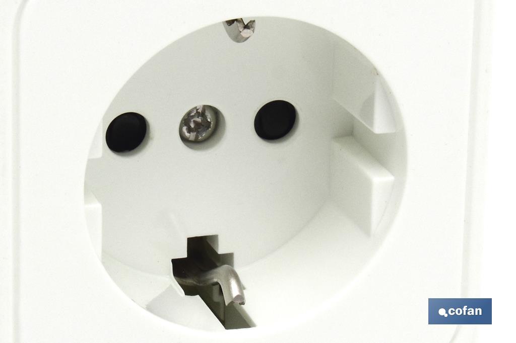 BASE CUADRADA SUPERFICIE +T.T.(16A-250V)