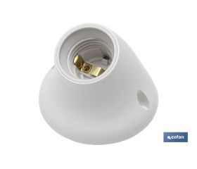 PORTALAMPARAS PARED E27 BLANCO