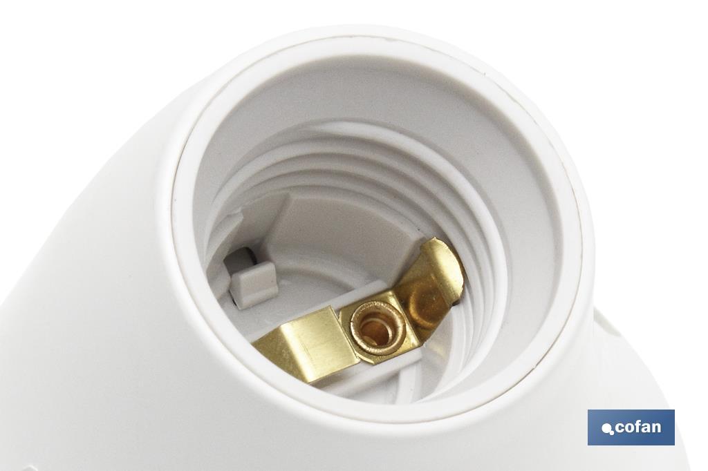 PORTALAMPARAS PARED E27 BLANCO