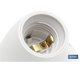 PORTALAMPARAS PARED E27 BLANCO