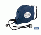 Enrollacables automático con soporte para pared | Con una toma | 16 metros