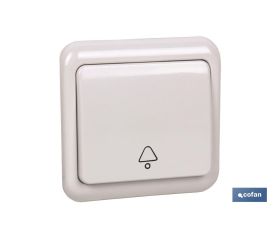 Pulsador de empotrar | Modelo Pacific | 10 A - 250 V | Color blanco