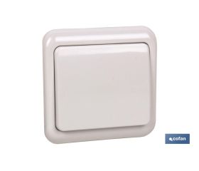 Conmutador de cruzamiento de empotrar | Modelo Pacific | 10 A - 250 V |Color blanco