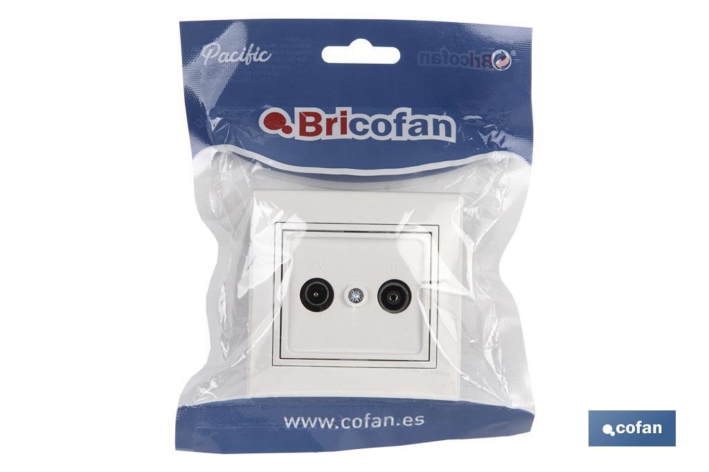 TOMA TV/RADIO EMPOTRAR BLANCO MODELO PACIFIC