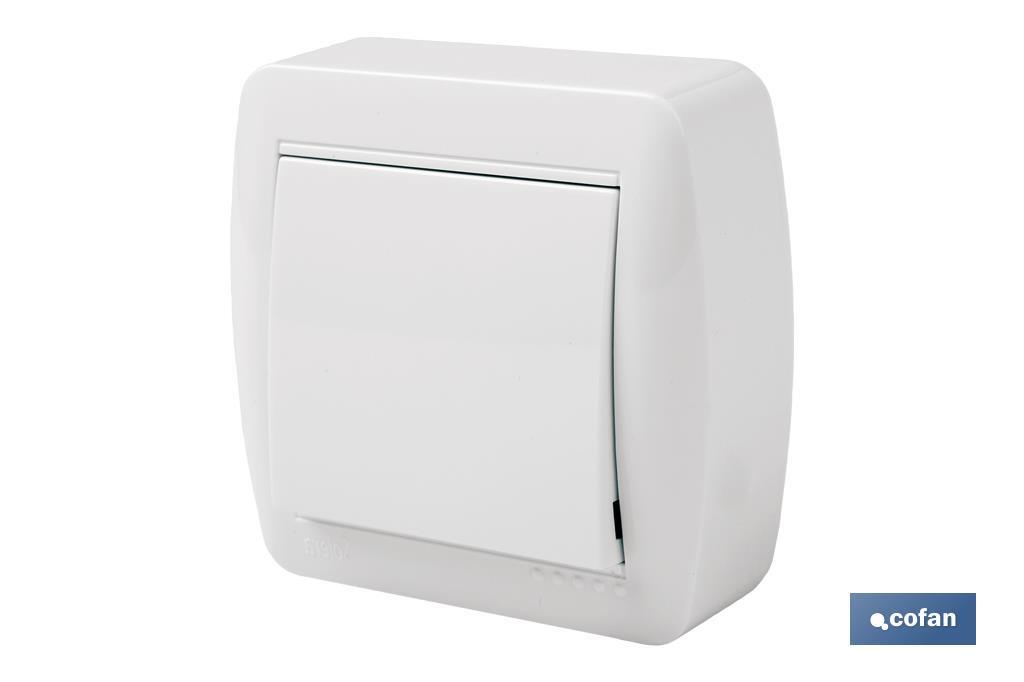 CONMUTADOR-INTERRUPTOR SUPERFICIE MODELO ATLANTIS 10A BLANCO