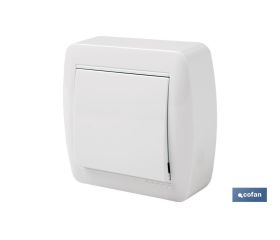 CONMUTADOR-INTERRUPTOR SUPERFICIE MODELO ATLANTIS 10A BLANCO