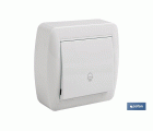 Pulsador de Campana de superficie | Modelo Atlantis | Color blanco | 10 A - 250 V